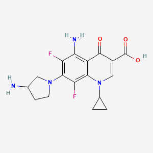 5-Amino-7-(3-aminopyrrolidin-1-yl)-1-cyclopropyl-6,8-difluoro-4-oxo-1,4-dihydroquinoline-3-carboxylic acid