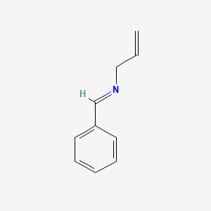 molecular formula C10H11N B12203884 2-Propen-1-amine, N-(phenylmethylene)- CAS No. 68003-55-4
