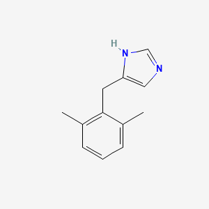 molecular formula C12H14N2 B1220392 4(5)-(2,6-Dimethylbenzyl)imidazole CAS No. 78892-44-1