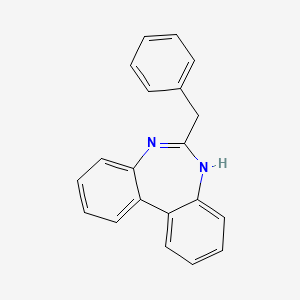 molecular formula C20H16N2 B1220394 6-Benzyl-5H-dibenzodiazepine CAS No. 80462-90-4