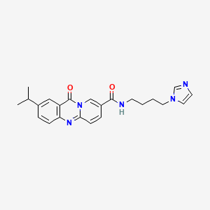 N-(4-1H-Imidazol-1-yl)butyl-2-(1-methylethyl)-11-oxo-11H-pyrido(2,1b)quinazoline-8-carboxamide