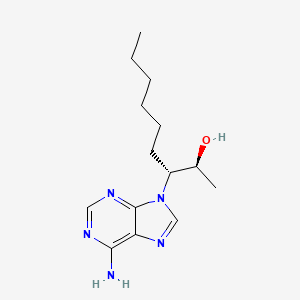 molecular formula C14H23N5O B1220408 (2S,3R)-3-(6-氨基-9H-嘌呤-9-基)壬醇 CAS No. 79813-69-7
