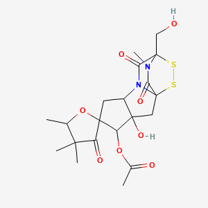 molecular formula C20H26N2O8S2 B1220412 Sirodesmin A CAS No. 52988-50-8