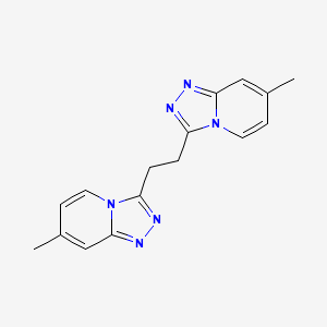 1,2-Bis(7-methyl-[1,2,4]triazolo[4,3-a]pyridin-3-yl)ethane