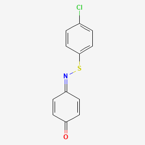 molecular formula C12H8ClNOS B12204156 Benzenesulfenamide, 4-chloro-N-(4-oxo-2,5-cyclohexadien-1-ylidene)- CAS No. 75142-03-9