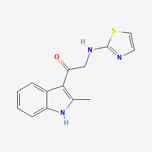 1-(2-methyl-1H-indol-3-yl)-2-(2-thiazolylamino)ethanone