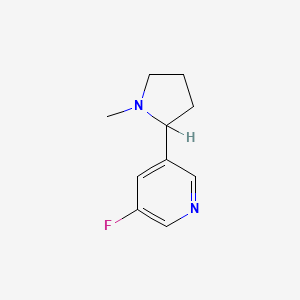 3-Fluoro-5-(1-methylpyrrolidin-2-yl)pyridine
