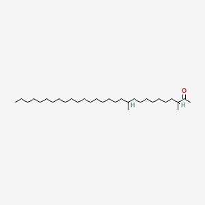 molecular formula C31H62O B1220436 3,11-Dimethylnonacosan-2-one CAS No. 53623-10-2