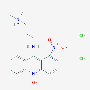 Acridine, 9-((3-(dimethylamino)propyl)amino)-1-nitro-, N-oxide, dihydrochloride