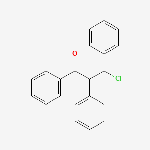 molecular formula C21H17ClO B1220455 omega-Chloro-beta,omega-diphenylpropiophenone CAS No. 7469-01-4