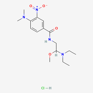 N-(2-(Diethylamino)-2-methoxyethyl)-4-(dimethylamino)-3-nitrobenzamide hydrochloride