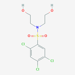 molecular formula C10H12Cl3NO4S B12204648 Bis(2-hydroxyethyl)[(2,4,5-trichlorophenyl)sulfonyl]amine 
