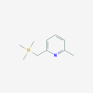 molecular formula C10H17NSi B122047 Trimethyl-[(6-methylpyridin-2-yl)methyl]silane CAS No. 158588-04-6
