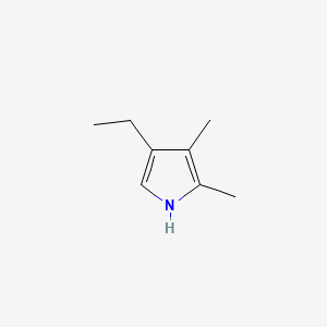 molecular formula C8H13N B1220482 4-Ethyl-2,3-dimethyl-1H-pyrrole CAS No. 491-18-9