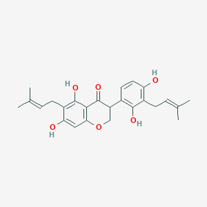 molecular formula C25H28O6 B1220486 Glisoflavanone 