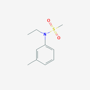 molecular formula C10H15NO2S B12204880 Methanesulfonamide, N-ethyl-N-(3-methylphenyl)- 