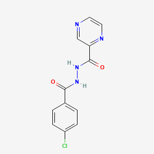 N'-[(4-chlorophenyl)-oxomethyl]-2-pyrazinecarbohydrazide