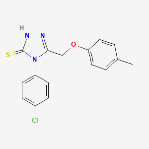 4-(4-chlorophenyl)-3-[(4-methylphenoxy)methyl]-1H-1,2,4-triazole-5-thione