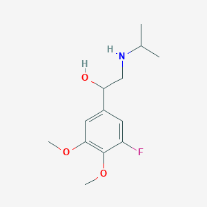 molecular formula C13H20FNO3 B1220503 1-(3-Fluoro-4,5-dimethoxyphenyl)-2-(propan-2-ylamino)ethanol 