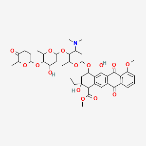 molecular formula C43H55NO15 B1220511 4-O-Methylaclacinomycin CAS No. 76304-86-4