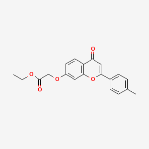Ethyl 2-[2-(4-methylphenyl)-4-oxochromen-7-yl]oxyacetate