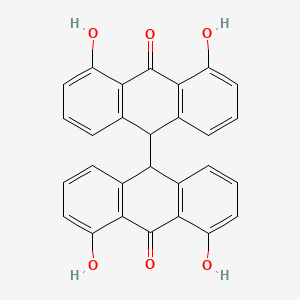 molecular formula C28H18O6 B1220522 1,8,1',8'-Tetrahydroxybisanthrone CAS No. 31991-54-5