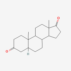 molecular formula C19H28O2 B1220531 Androstane-3,17-dione, (5alpha)- 