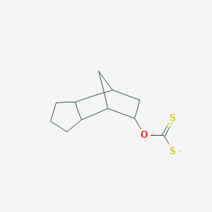molecular formula C11H15OS2- B1220533 8-Tricyclo[5.2.1.02,6]decanyloxymethanedithioate 