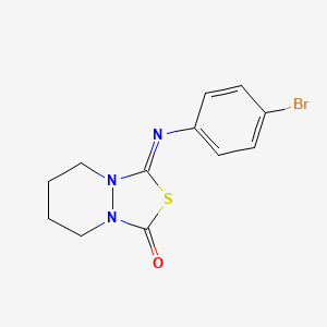 molecular formula C12H12BrN3OS B1220539 Thiadiazolidinone 