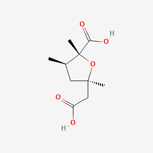 (2R,3R,5R)-5-(carboxymethyl)-2,3,5-trimethyloxolane-2-carboxylic acid