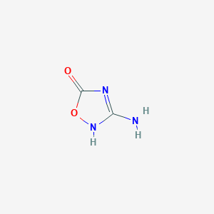 molecular formula C2H3N3O2 B122056 3-Amino-1,2,4-oxadiazol-5(4H)-one CAS No. 154020-18-5