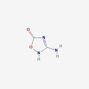molecular formula C2H3N3O2 B122056 3-Amino-1,2,4-oxadiazole-5(4H)-one CAS No. 154020-18-5