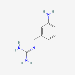 molecular formula C8H12N4 B1220574 3-Aminobenzylguanidine CAS No. 93338-62-6