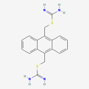 Carbamimidothioic acid, 9,10-anthracenediylbis(methylene) ester