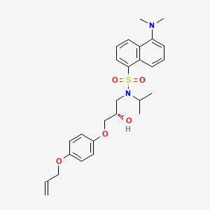 molecular formula C27H34N2O5S B1220582 Dansyl alprenolol CAS No. 85187-55-9