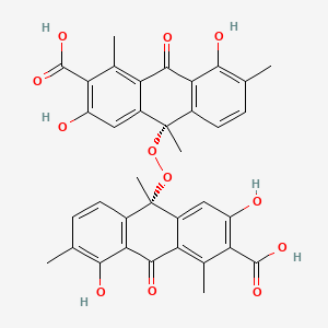 molecular formula C36H30O12 B1220588 (+)-Oxanthromicin CAS No. 90614-51-0