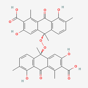 molecular formula C36H30O12 B1220588 Oxanthromicin CAS No. 90614-51-0