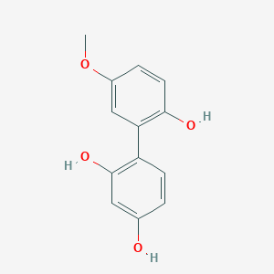 molecular formula C13H12O4 B122059 4-(2-Hydroxy-5-methoxyphenyl)benzene-1,3-diol CAS No. 151601-12-6
