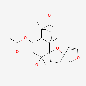 molecular formula C22H28O7 B1220605 Nepetefolin CAS No. 29606-32-4
