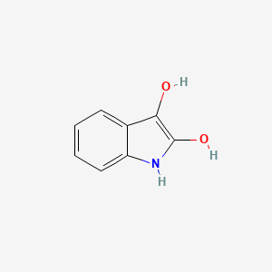 molecular formula C8H7NO2 B1220620 1H-indole-2,3-diol CAS No. 5638-85-7