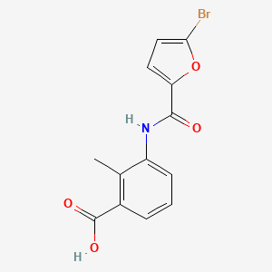 3-[[(5-Bromo-2-furanyl)-oxomethyl]amino]-2-methylbenzoic acid