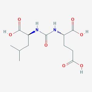 molecular formula C12H20N2O7 B122064 (2S)-2-[[(1S)-1-carboxy-3-methylbutyl]carbamoylamino]pentanedioic acid CAS No. 723331-20-2