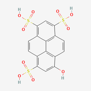 molecular formula C16H10O10S3 B1220650 D&C Green No. 8 free acid CAS No. 27928-00-3