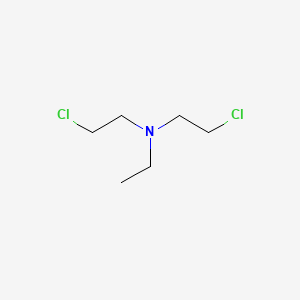 molecular formula C6H13Cl2N<br>(ClCH2CH2)2NC2H5<br>C6H13Cl2N B1220662 Bis(2-chloroethyl)ethylamine CAS No. 538-07-8