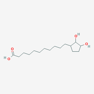 molecular formula C16H30O4 B1220671 2,3-Dihydroxycyclopentaneundecanoic acid CAS No. 6938-15-4