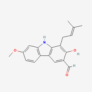 molecular formula C19H19NO3 B1220677 7-Methoxyheptaphylline CAS No. 119736-84-4