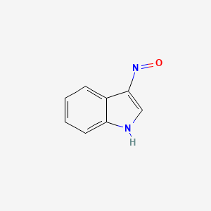 molecular formula C8H6N2O B12206953 3-Nitroso-1H-indole CAS No. 76983-82-9