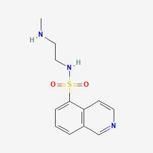 molecular formula C12H15N3O2S B1220719 N-(2-(Methylamino)ethyl)-5-isoquinolinesulfonamide CAS No. 84478-11-5