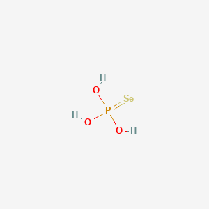 molecular formula H3O3PSe B1220722 Phosphoroselenoic acid CAS No. 25758-66-1
