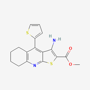 Methyl 3-amino-4-(thiophen-2-yl)-5,6,7,8-tetrahydrothieno[2,3-b]quinoline-2-carboxylate